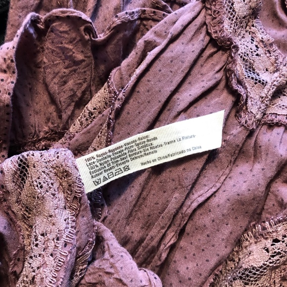 Free People Lace Top/ Mini Dress - Picture 5 of 6